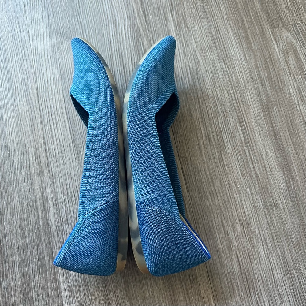 Rothy's The Point Flat Shoe in Blue Women's Size 7 - Picture 6 of 8